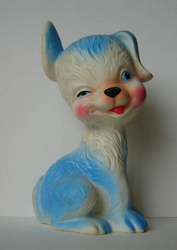 Pouet Pouet 'Chien bleu oreille levée'