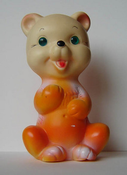 Pouet Pouet 'ours orange debout'