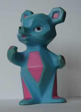 Pouet Pouet 'Chien Bleu et rose'