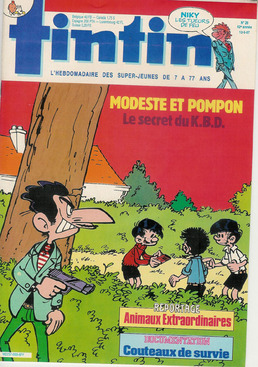 BD pour enfants, Tintin, et autres revues
