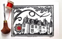 Linogravures brodées de Christèle « Elfic » Linogravures brodées de Christèle « Elfic »